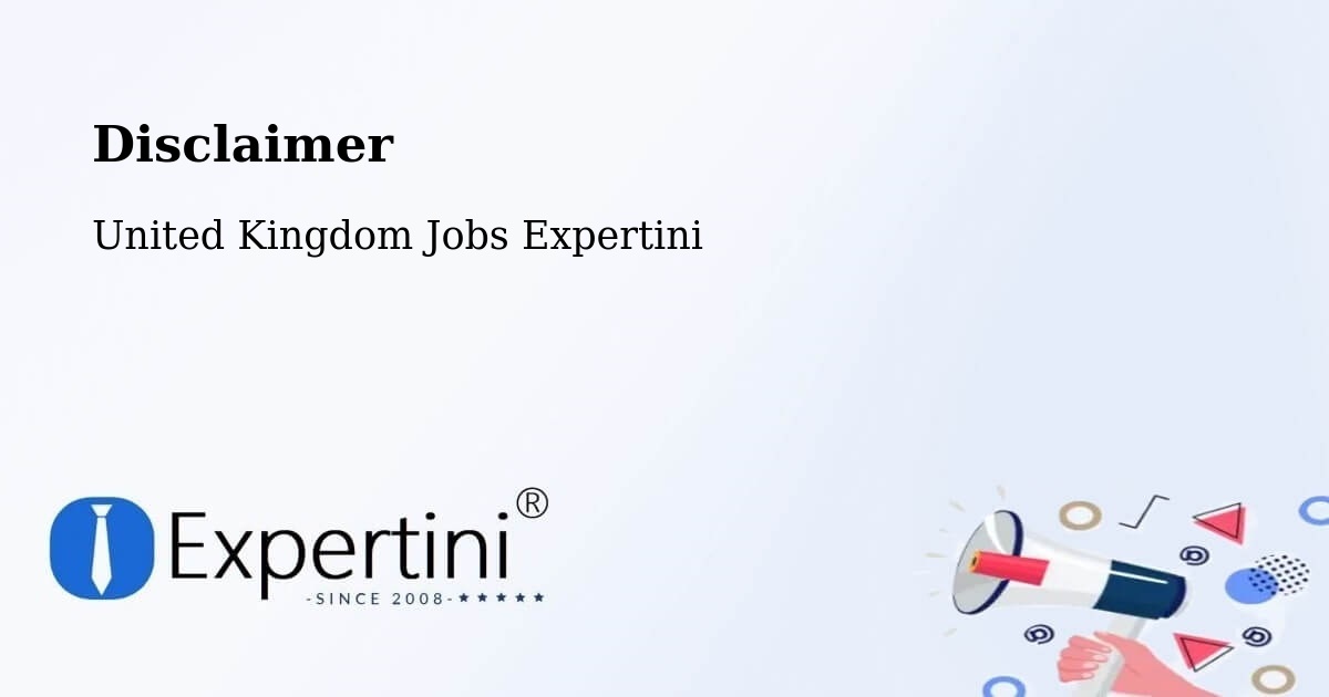 Disclaimer – Hatfield - United Kingdom Jobs Expertini