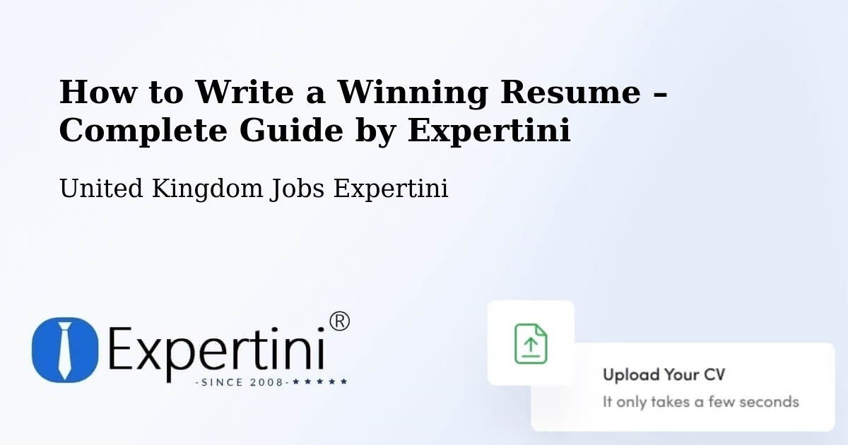 Resume Writing Guide for Job Seekers – Hatfield - Hatfield, United Kingdom Jobs Expertini